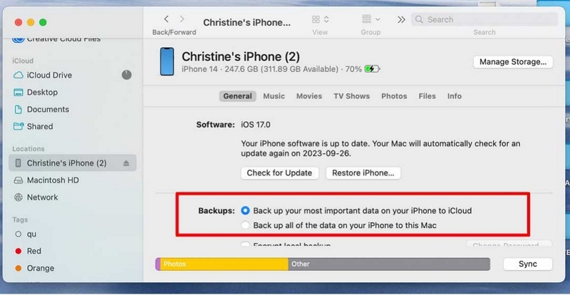 Back up all data | recover data from an iphone with black screen