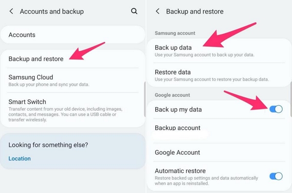 Backup Sources | android data recovery samsung