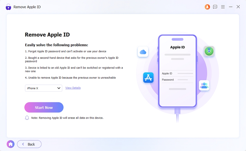 click Start Now | Download Apps with Face ID