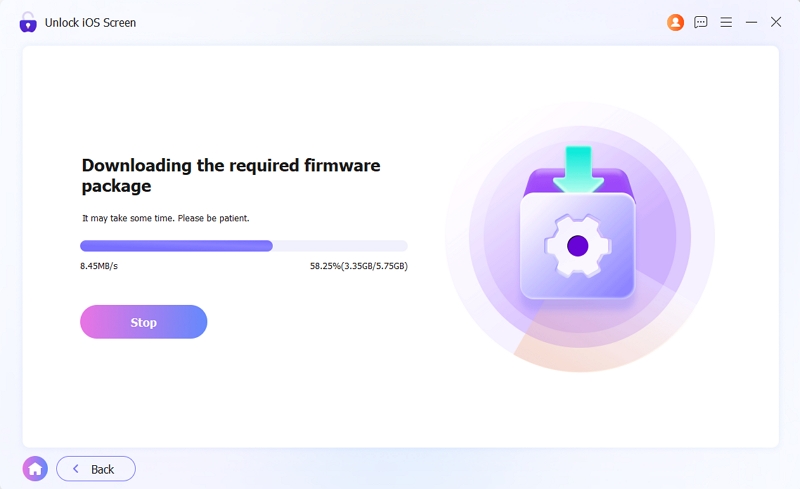 wait for firmware download | Turn Off Biometrics on iPhone