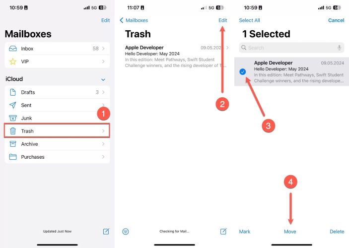 find emails | iPhone Deleted Email Recovery