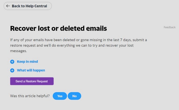contact Email provider | iPhone Deleted Email Recovery