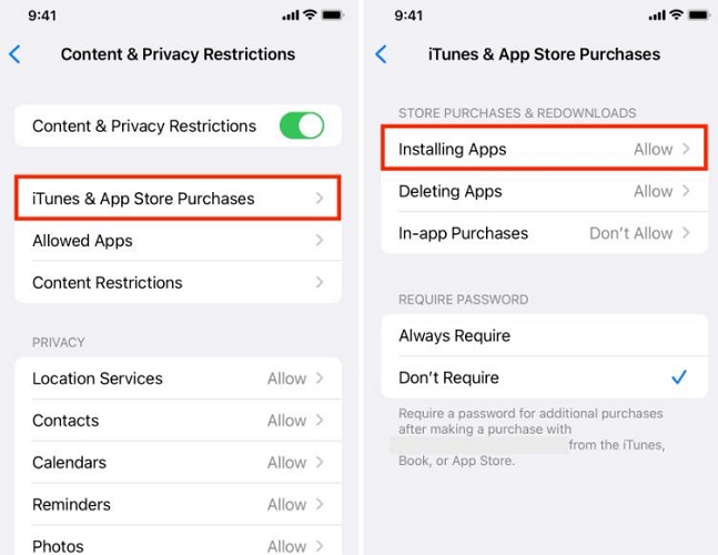 enable Installing Apps | Restore Missing Apps on iPhone