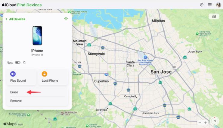 hit Erase | Reset iPhone Passcode Without Data Loss