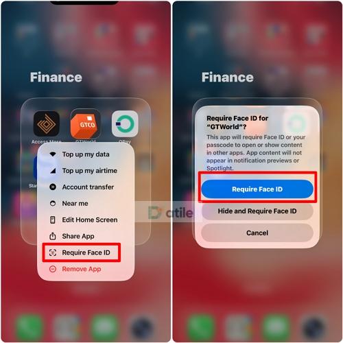 choose Require Face ID | Download Apps with Face ID