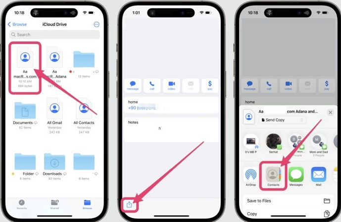 import contacts | Recover Contacts from iCloud to iPhone