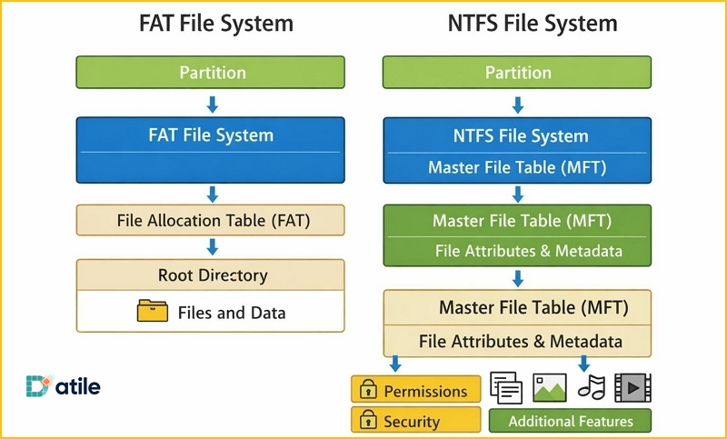 FAT and NTFS | The Role of Metadata in Device Partition Recovery