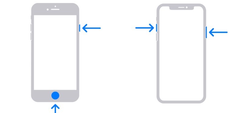 take a screenshot | iPhone Blue Screen of Death