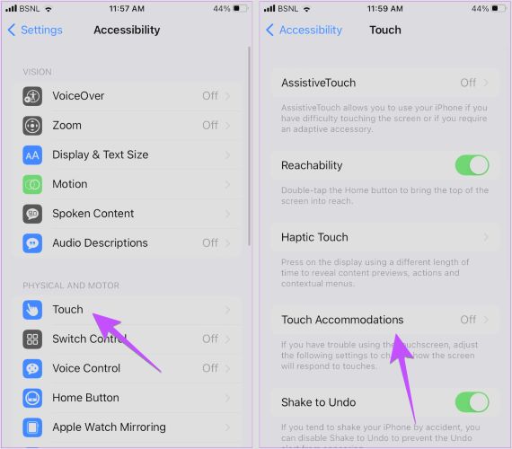 choose Touch Accommodations | iPhone Ghost Touch