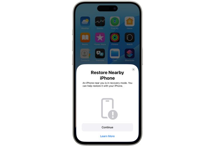 tap Continue | iPhone Stuck on Recovery Mode Loop After iOS 26 Update