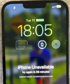 retrieve iPhone notes | iPhone Unavailable Try Again in 1 Hour