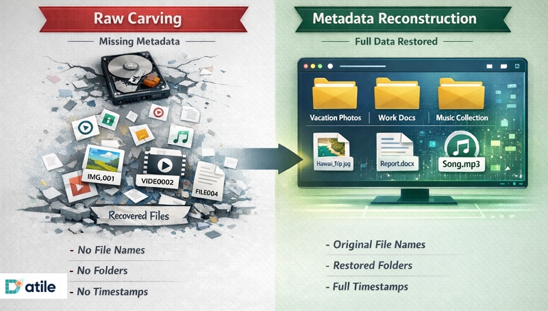 Metadata vs Raw Carving | The Role of Metadata in Device Partition Recovery