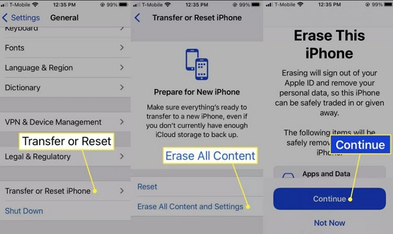 erase all content | recover deleted snapchat memories
