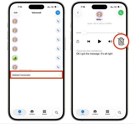 click Restore | Recover Deleted Voicemails on iPhone