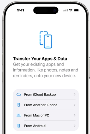 tap From iCloud Backup | Recover Deleted Voice Messages on iPhone