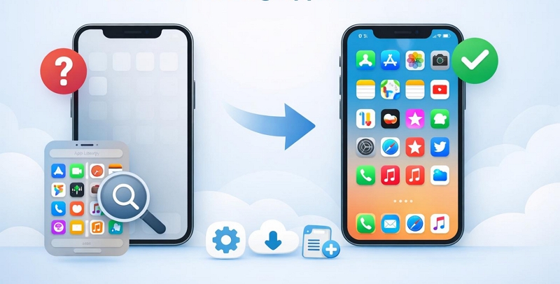 make iPhone apps appear | Restore Missing Apps on iPhone