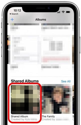 locate Shared Albums | Recover Deleted Videos from iPhone