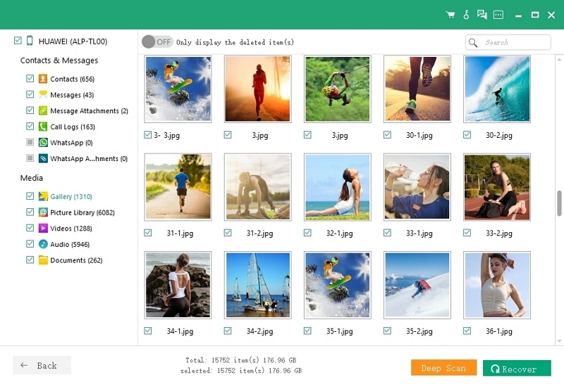 Save Recovered Files | android data recovery samsung