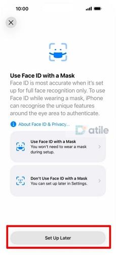 set up Face ID | Download Apps with Face ID
