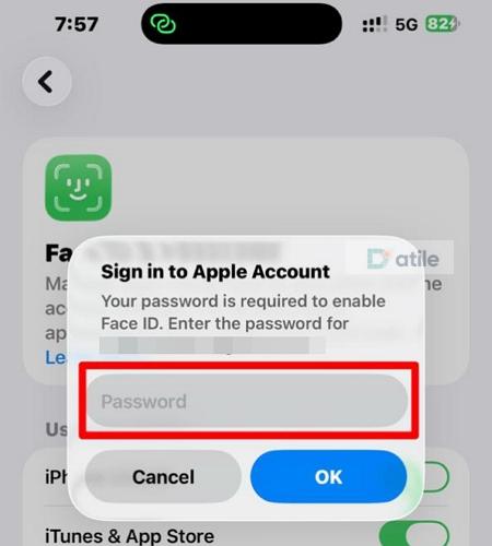 enter Apple ID | Download Apps with Face ID