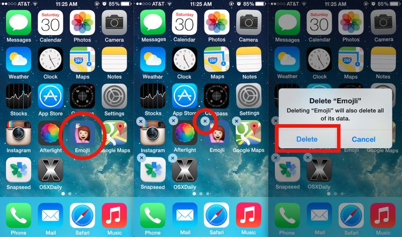 uninstall problematic apps | iPhone Blue Screen of Death