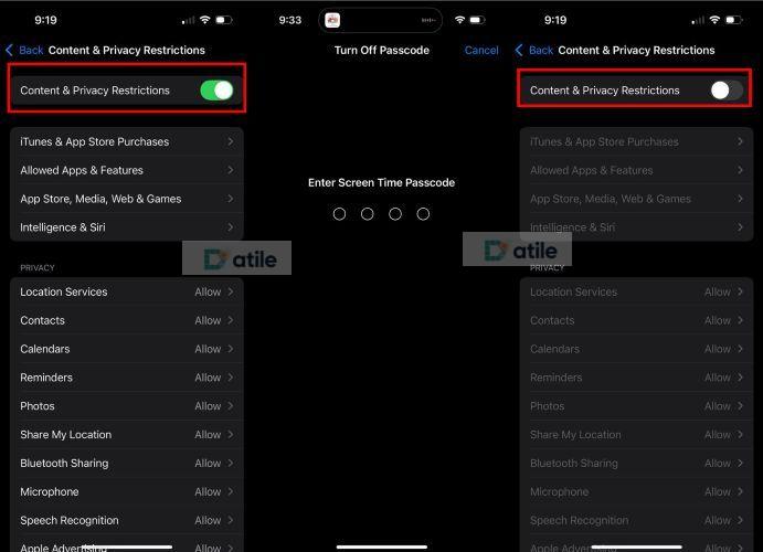 Face ID menu | Turn Off Biometrics on iPhone