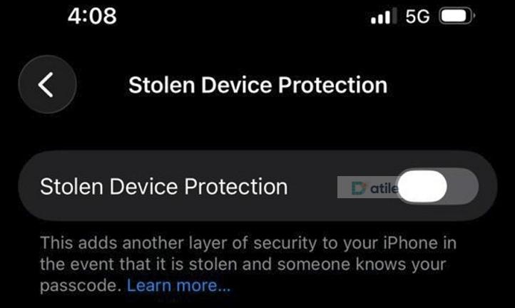 Stolen Device Protection off | Turn Off Face ID for Messages