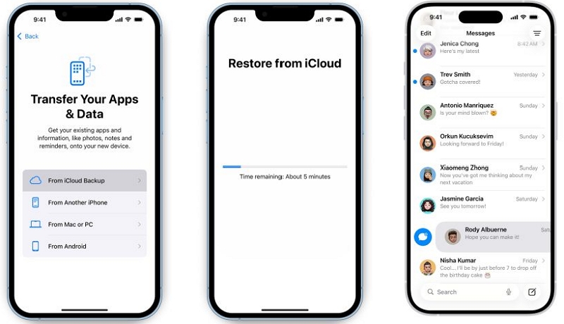 restore iPhone backup | Turn Off Face ID for Messages