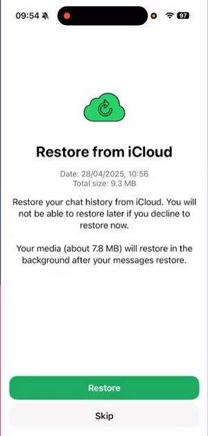 Restore Chat History | recover deleted whatsapp business chats
